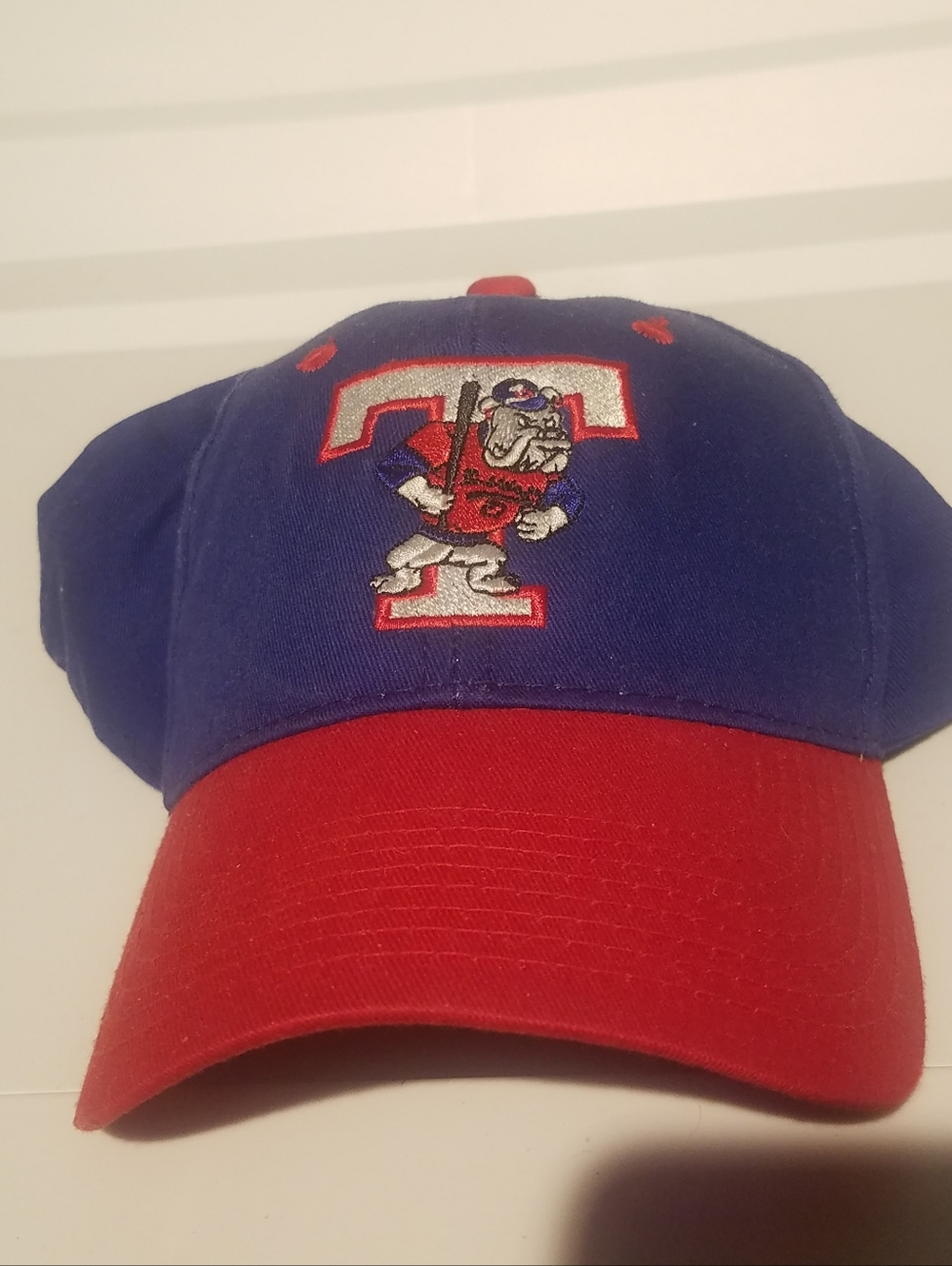 Men Louisana Tech Bulldogs Blue Red Cap Adjustable